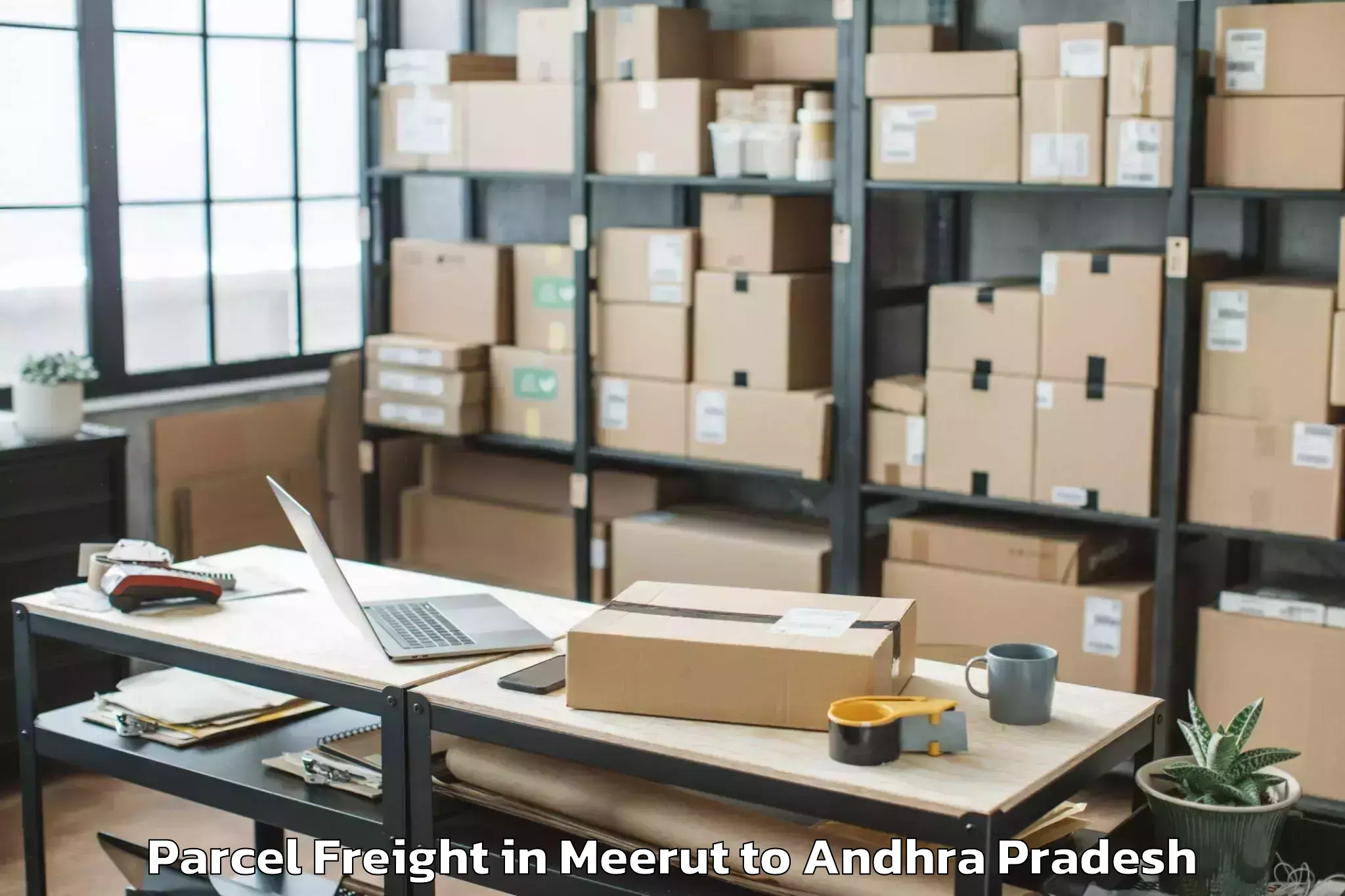 Top Meerut to Ainavilli Parcel Freight Available